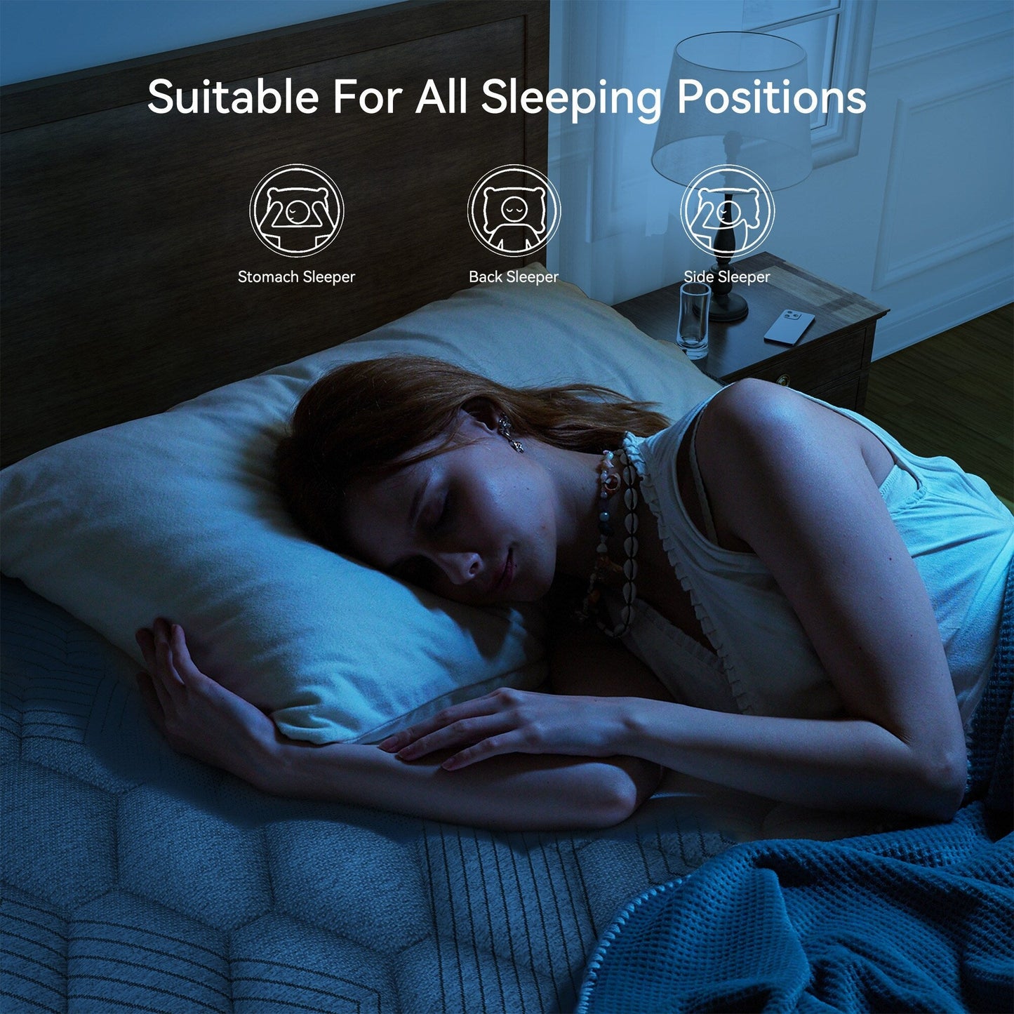 Materasso ibrido a molle insacchettate SweDrea da 10 pollici con memory foam in gel e cuscino rigido, certificato CertiPUR-US, SGS e OEKO-TEX