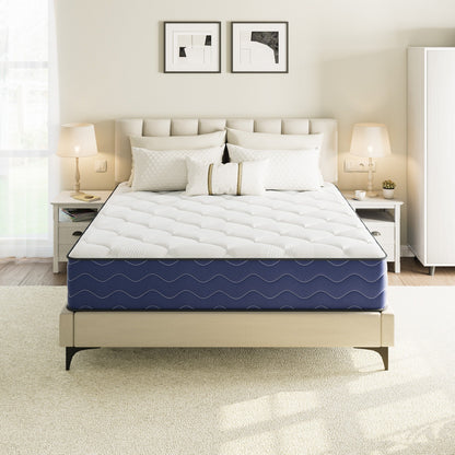 Materasso ibrido rigido SweDrea da 8/12 pollici, rinfrescante e traspirante con CertiPUR-US, SGS e OEKO-TEX