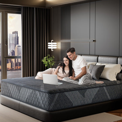 Materasso traspirante rinfrescante SweDrea Plush Hybrid Memory Foam da 8/12 pollici con CertiPUR-US, SGS e OEKO-TEX