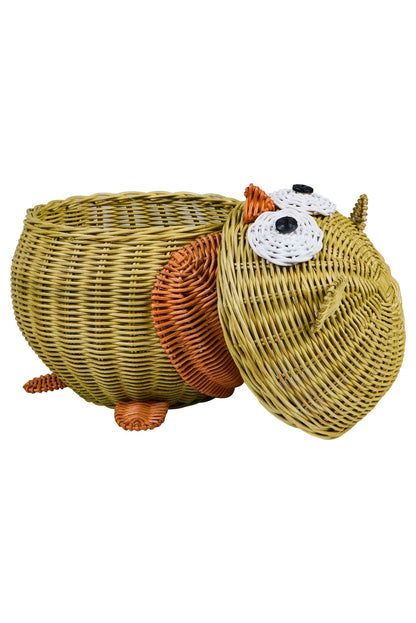 Tressage - Gufo In Midollino Verde Medio