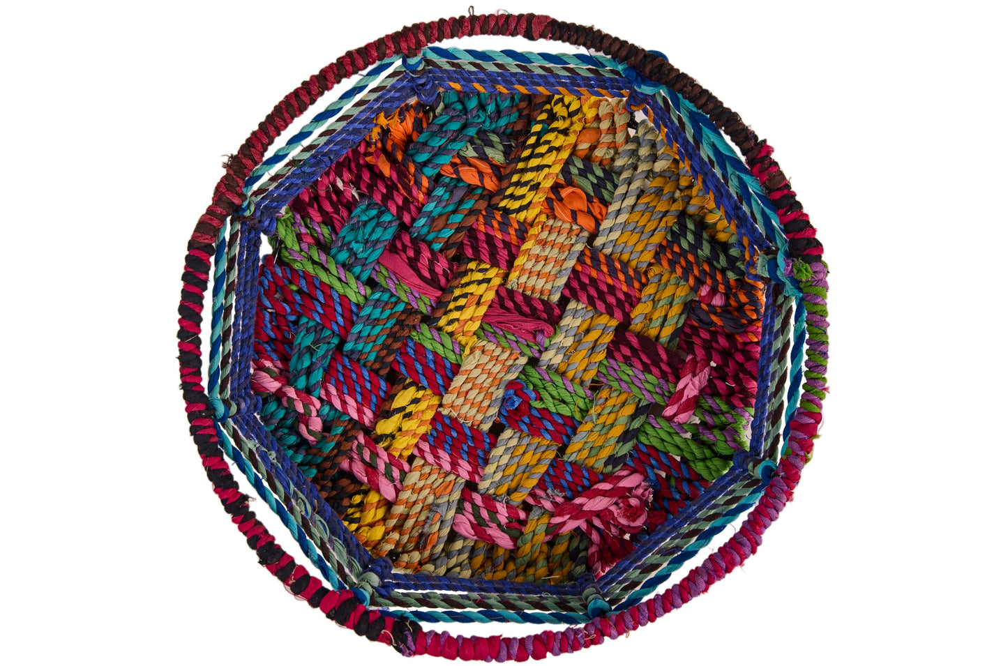 Cesto Ferro Rivestito In Cotone Riciclato