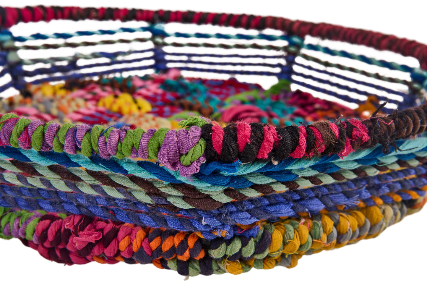 Cesto Ferro Rivestito In Cotone Riciclato