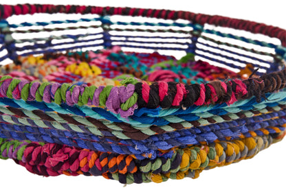 Cesto Ferro Rivestito In Cotone Riciclato