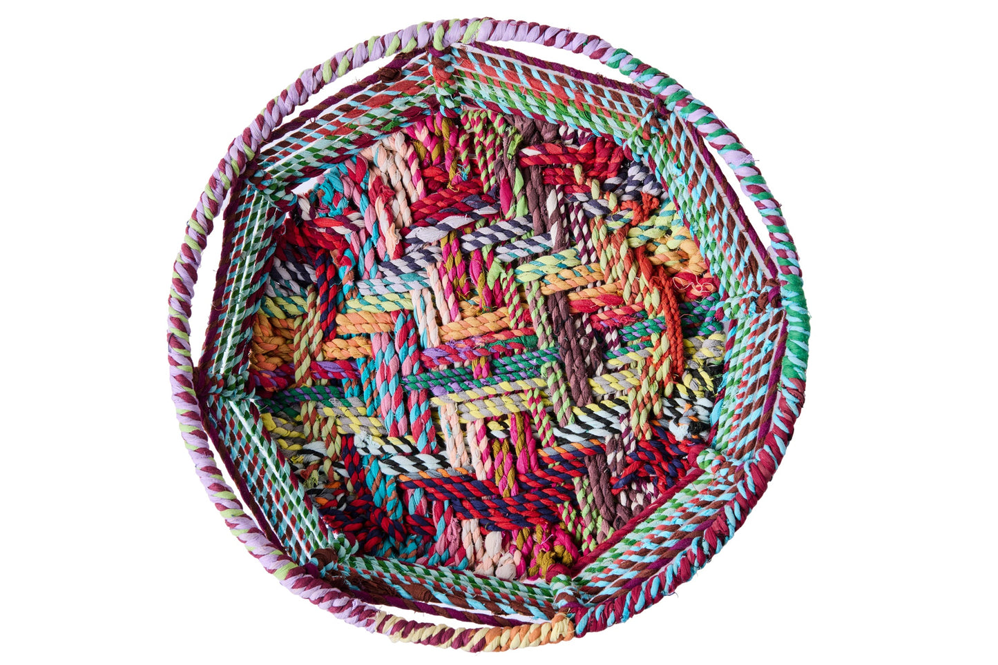 Misto Cotone - Cesta Bassa Intreccio Cotone Colorato