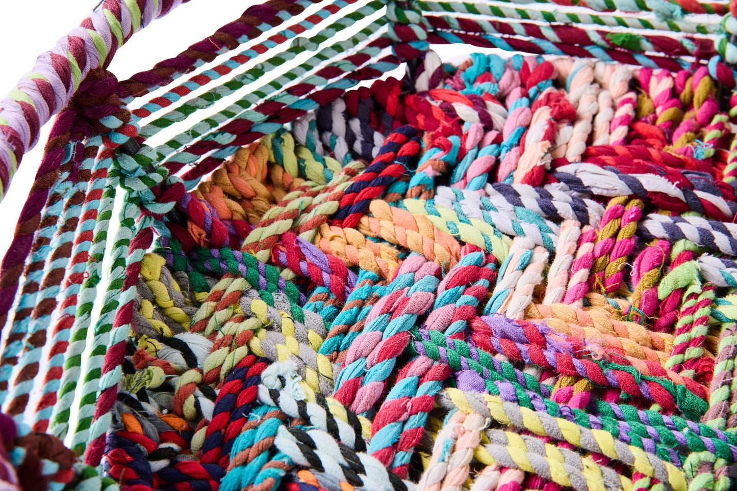 Misto Cotone - Cesta Bassa Intreccio Cotone Colorato