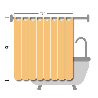 Tenda da doccia stampata in cotone Imani INK+IVY con ciniglia