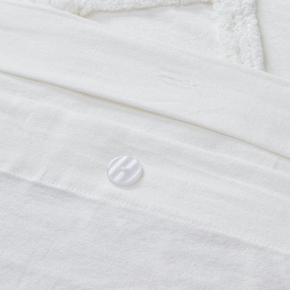 Set copripiumino INK+IVY Mila 3 pezzi in cotone con trapuntatura in ciniglia