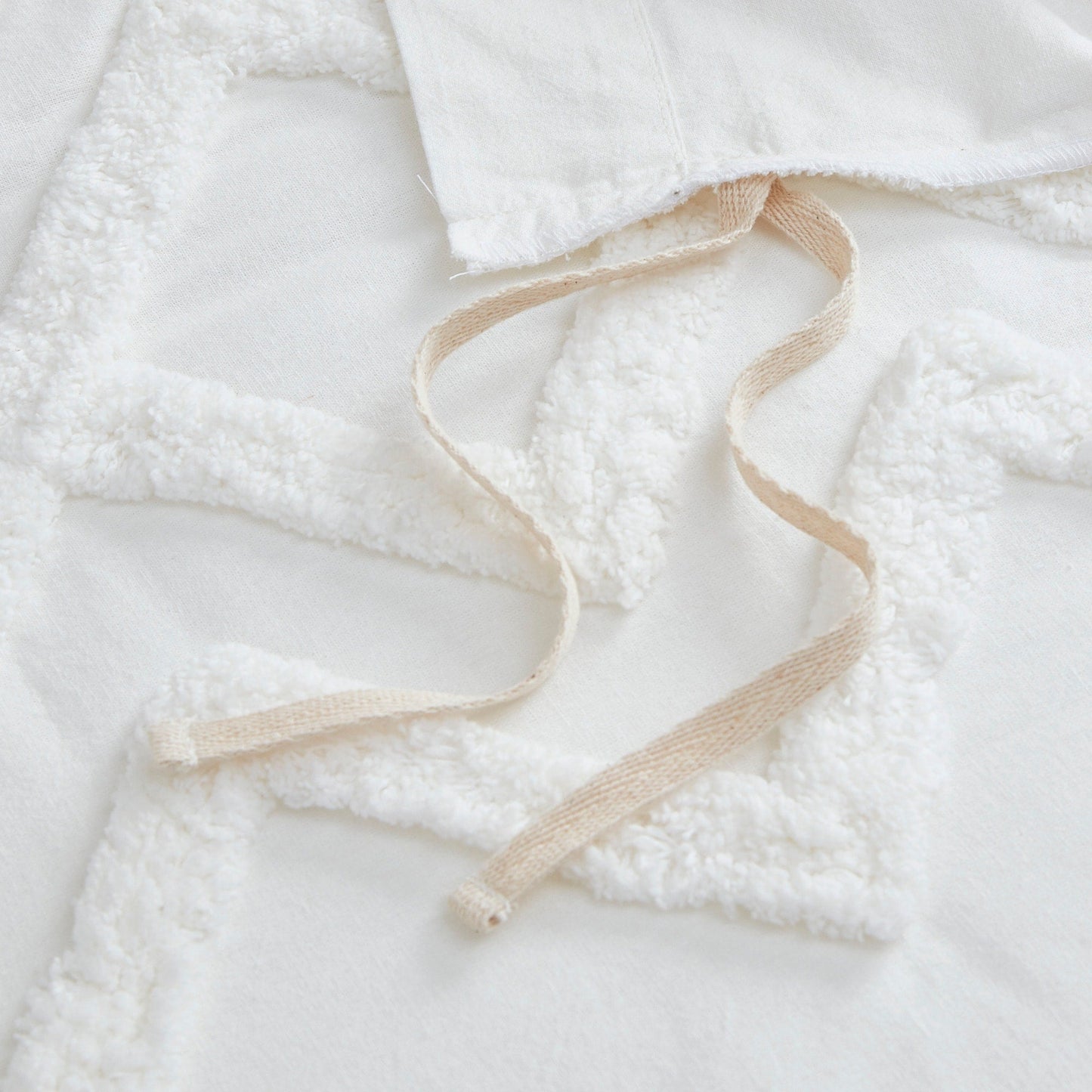 Set copripiumino INK+IVY Mila 3 pezzi in cotone con trapuntatura in ciniglia