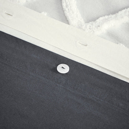 Set copripiumino INK+IVY Mila 3 pezzi in cotone con trapuntatura in ciniglia