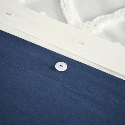 Set copripiumino INK+IVY Mila 3 pezzi in cotone con trapuntatura in ciniglia