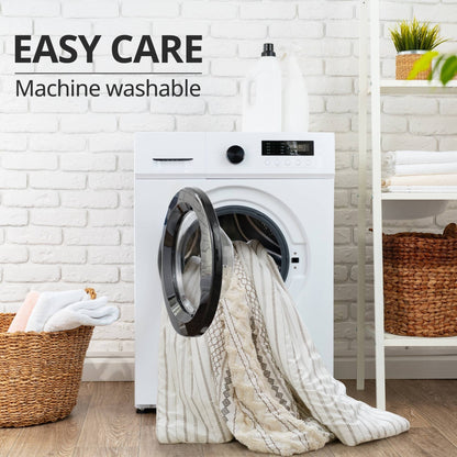 Set copripiumino stampato in cotone Imani INK+IVY con ciniglia