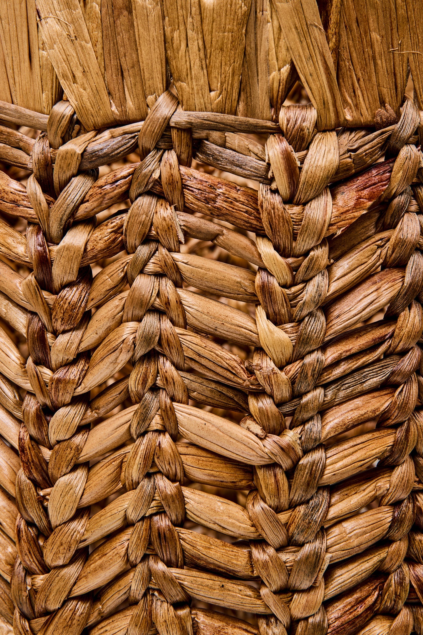 Intrecci - Ceste Porta Piante Set 1/3 Intreccio Lisca Di Pesce