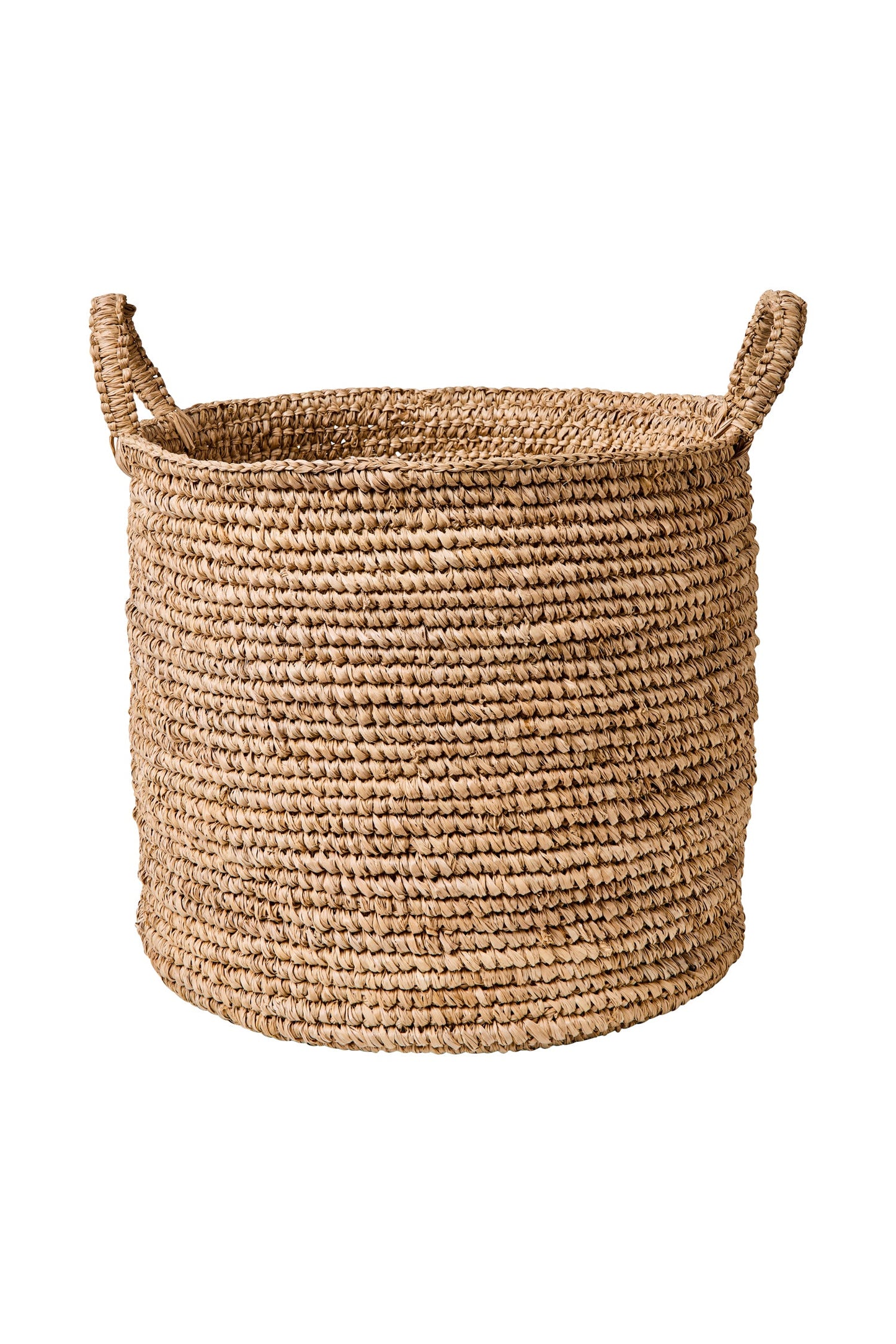 Intrecci - Cesta Con Manici Intreccio Uncinetto