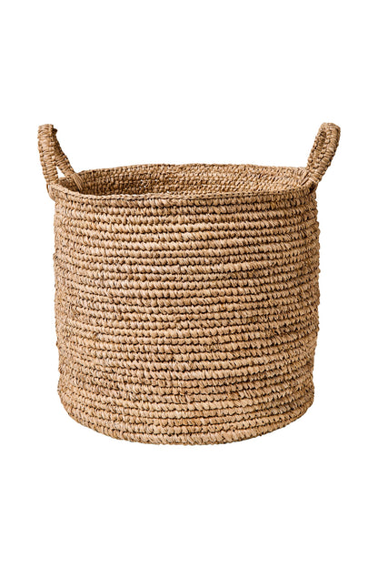 Intrecci - Cesta Con Manici Intreccio Uncinetto