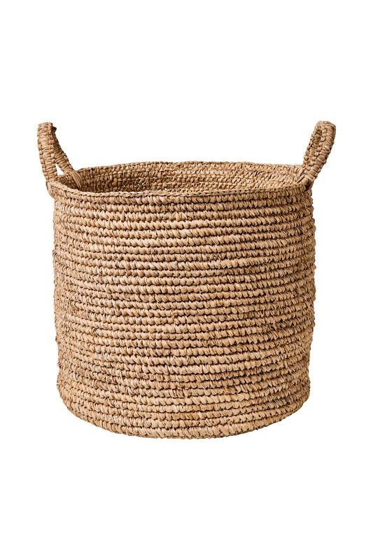 Intrecci - Cesta Con Manici Intreccio Uncinetto