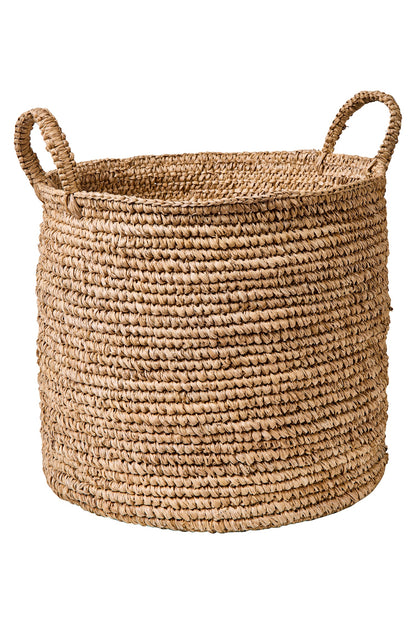 Intrecci - Cesta Con Manici Intreccio Uncinetto