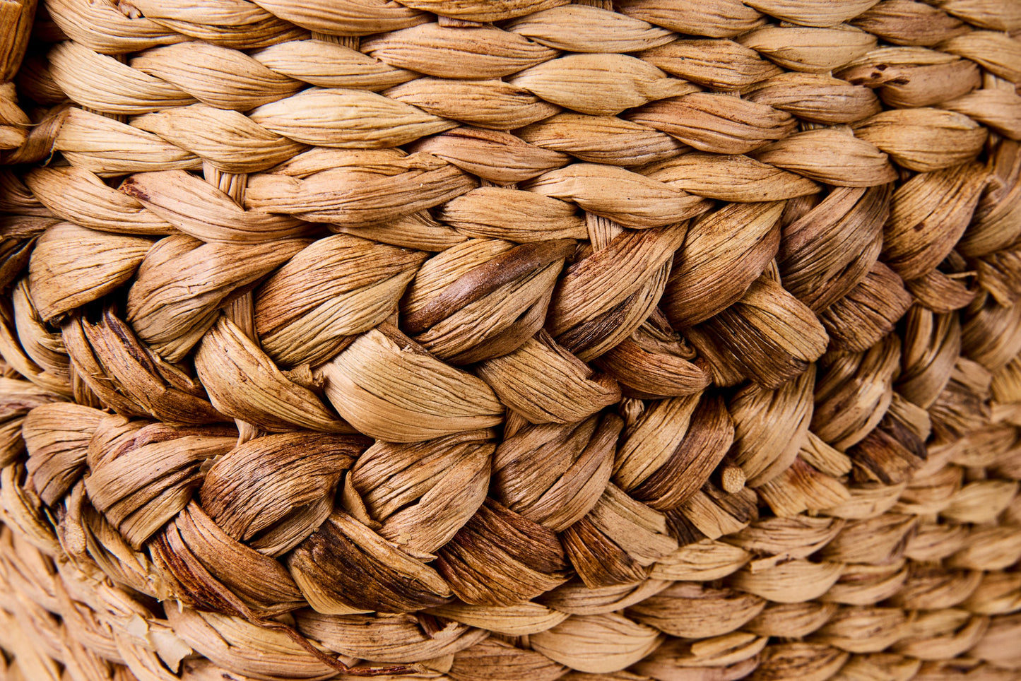 Intrecci - Cesta Con Manici Base Quadrata Bordo Treccia