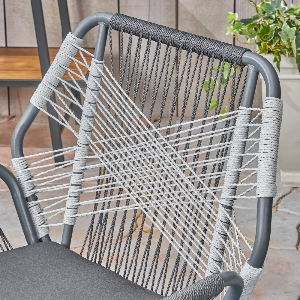 Sedie da esterno in corda Idaho (set da 2) di Christopher Knight Home