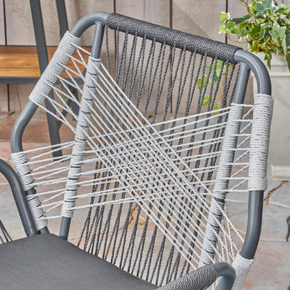 Sedie da esterno in corda Idaho (set da 2) di Christopher Knight Home