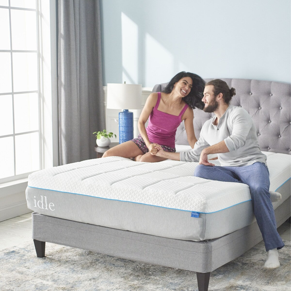 Materasso in memory foam Gel Plush Idle Sleep da 14 pollici