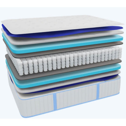 Materasso ibrido Idle Sleep a doppia fermezza da 14 pollici - N/D