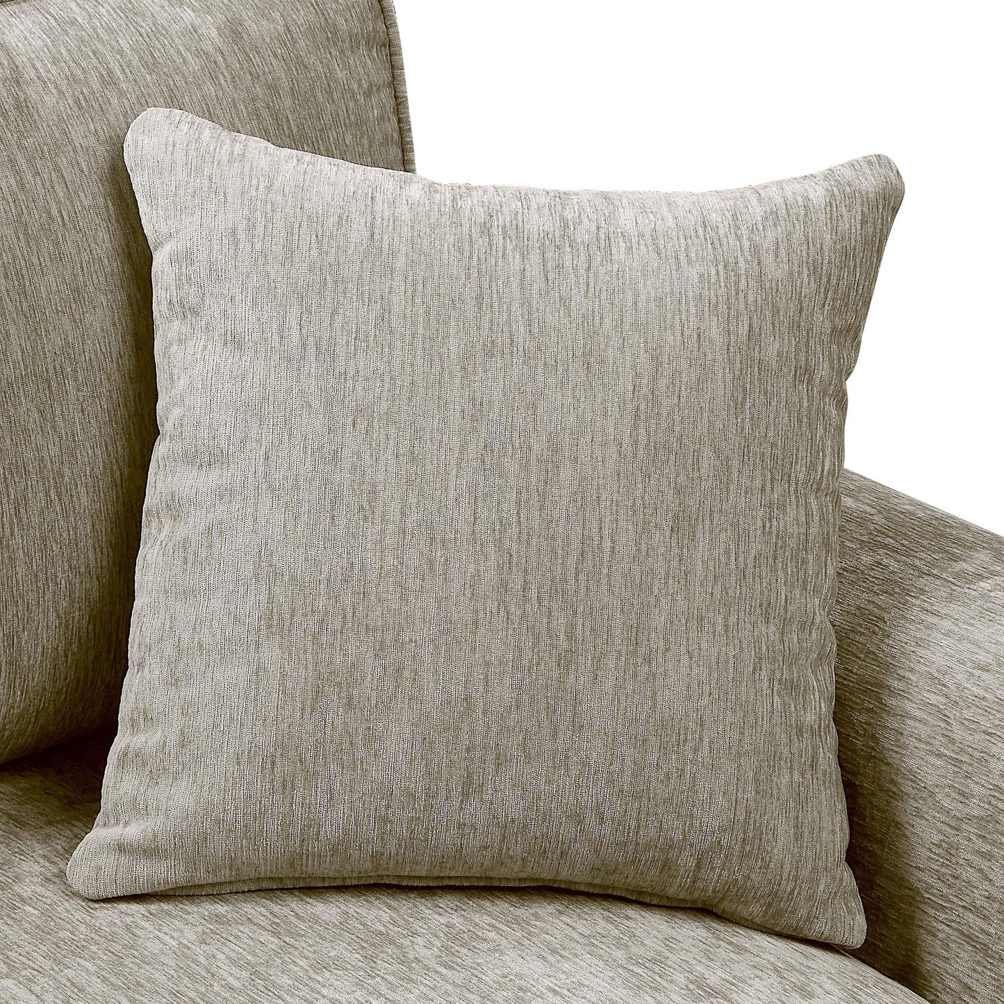 Divano tradizionale con braccioli arrotolati e rivestimento in ciniglia Igny di Furniture of America