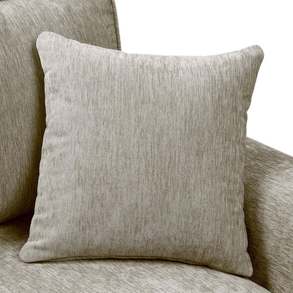 Divano tradizionale con braccioli arrotolati e rivestimento in ciniglia Igny di Furniture of America