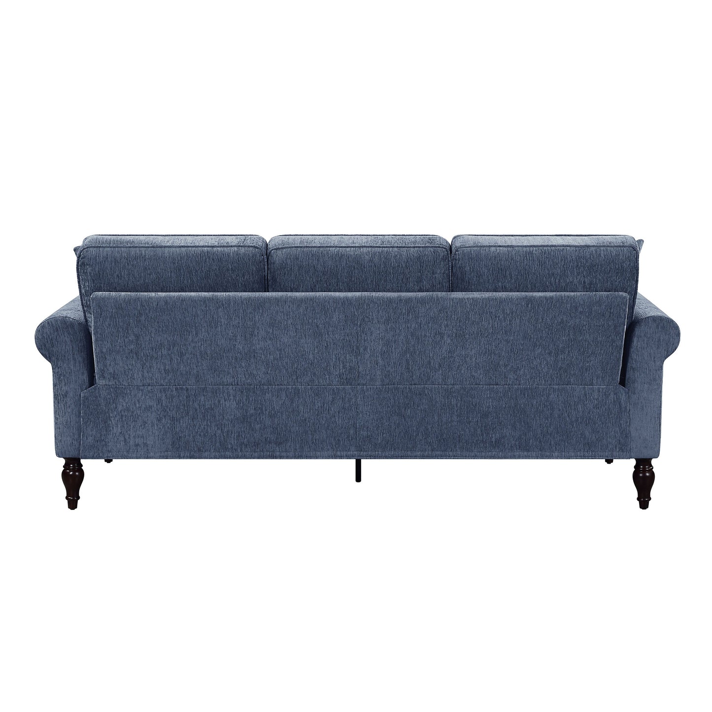 Divano tradizionale con braccioli arrotolati e rivestimento in ciniglia Igny di Furniture of America