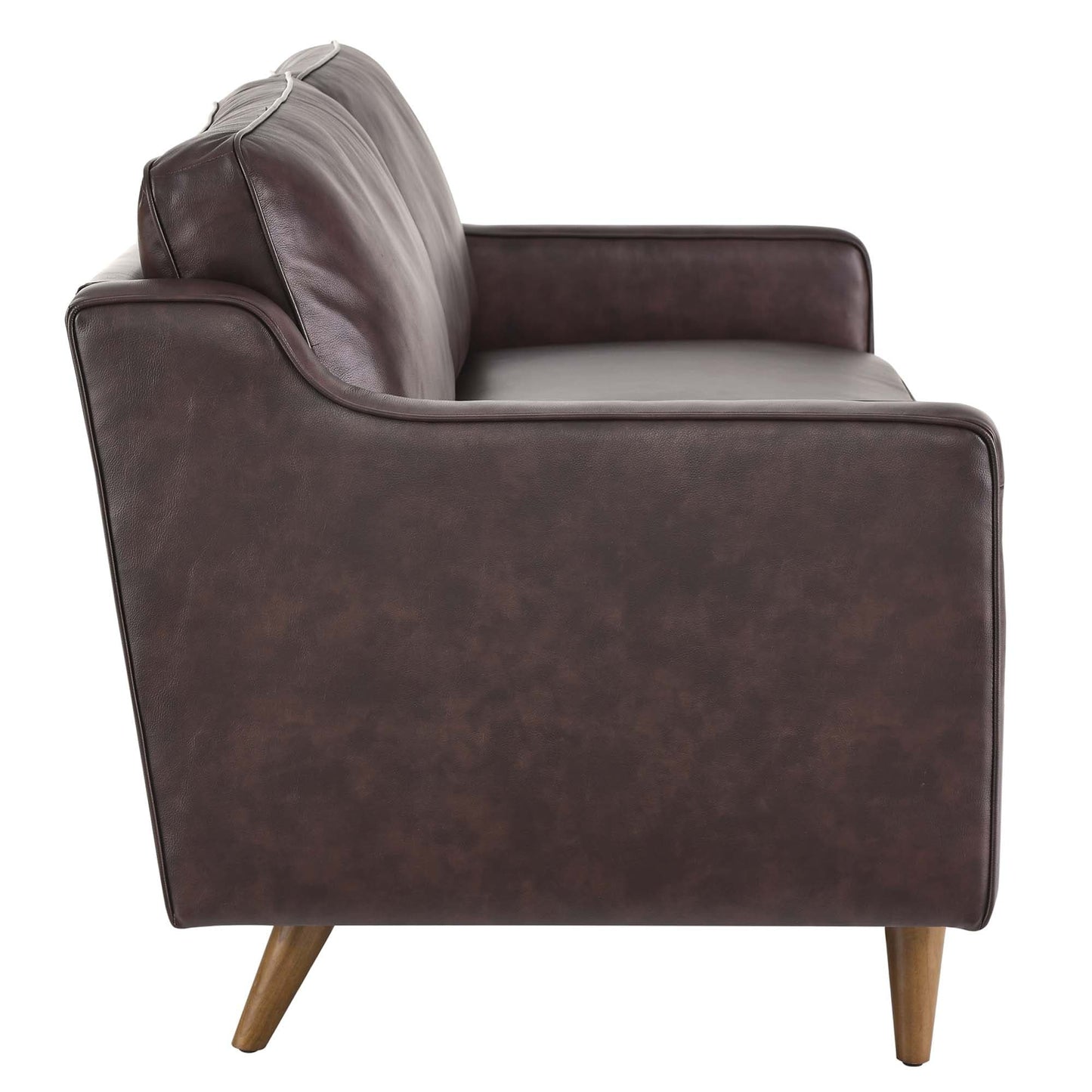 Divano in pelle pieno fiore stile Mid-Century Modern