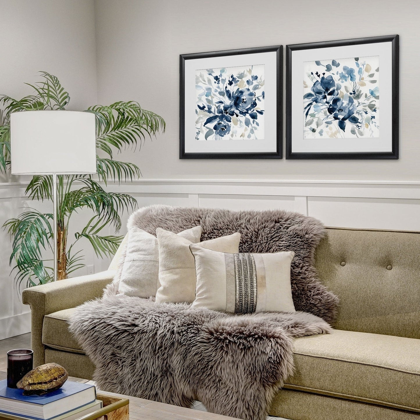 Indigo Garden I - Set da 2 pezzi