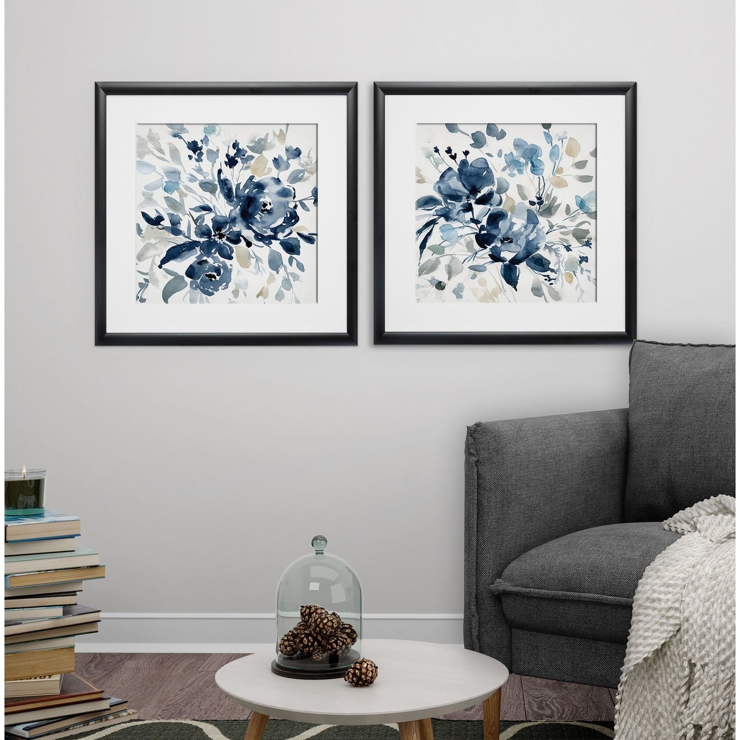 Indigo Garden I - Set da 2 pezzi