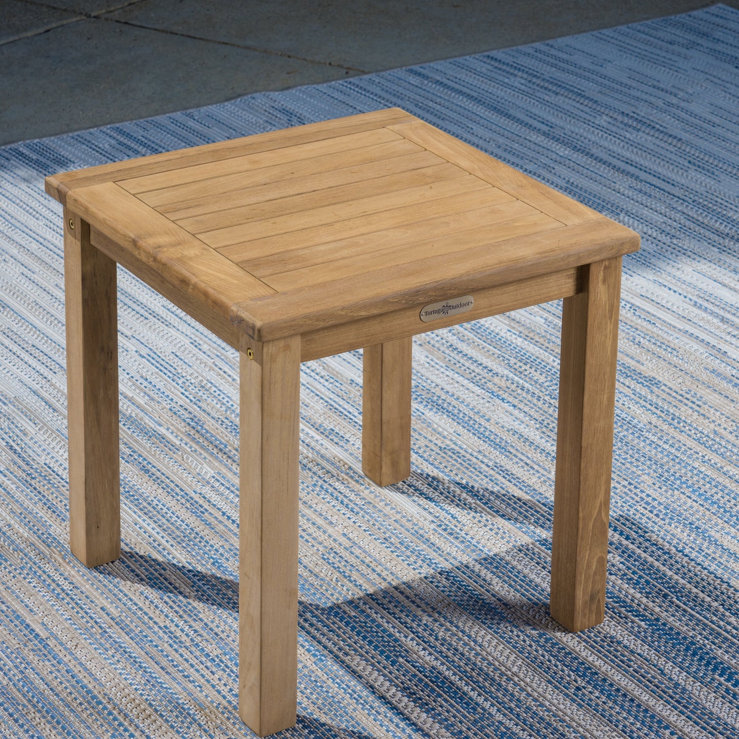 Set di 3 poltrone da club in teak indonesiano con cuscini Sunbrella