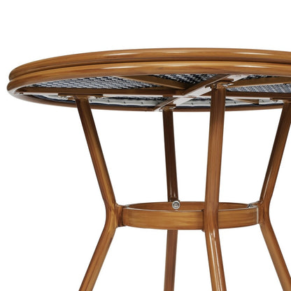 Set da bistrot commerciale per interni/esterni con tavolo e quattro sedie