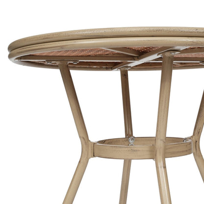 Set da bistrot commerciale per interni/esterni con tavolo e quattro sedie