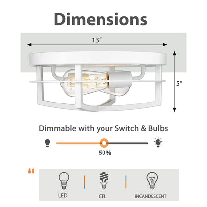 13 luci da soffitto industriali a 2 luci da incasso