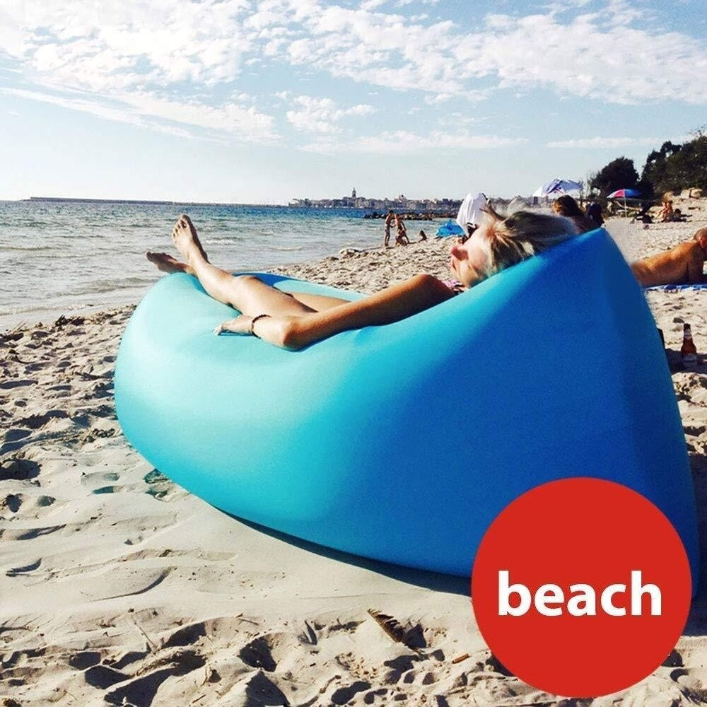 Divano gonfiabile portatile impermeabile con parasole staccabile per spiaggia