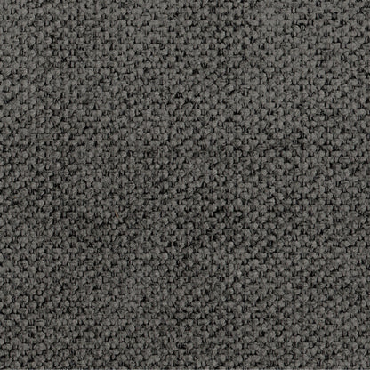 Divano Ino, poliestere grigio scuro, cuscini in schiuma, base in legno massello, 88 pollici