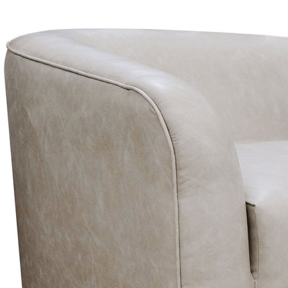 Divano Ino, poliestere grigio, cuscini in schiuma, base in legno massello di pino, 88 pollici