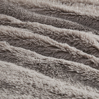 Set copripiumino reversibile in pelliccia pelosa Effie di Intelligent Design