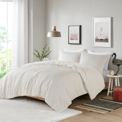 Set copripiumino reversibile in pelliccia pelosa Effie di Intelligent Design