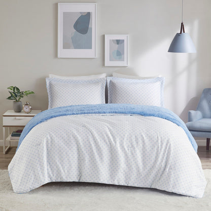 Set copripiumino reversibile in pelliccia pelosa Effie di Intelligent Design