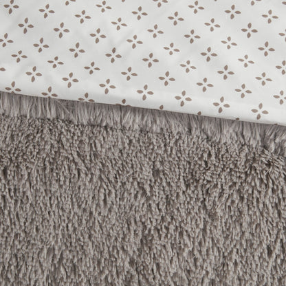 Set copripiumino reversibile in pelliccia pelosa Effie di Intelligent Design