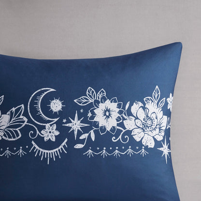 Set copripiumino Luna Navy Celestial di Intelligent Design
