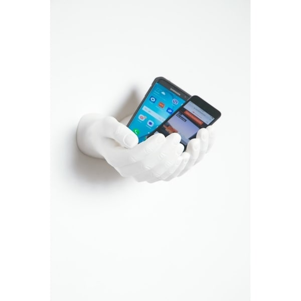 Supporto da parete Interior Illusions Plus White Hands Out - 7,5 lungo