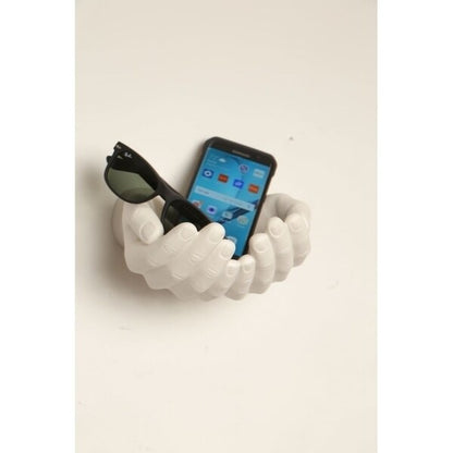 Supporto da parete Interior Illusions Plus White Hands Out - 7,5 lungo