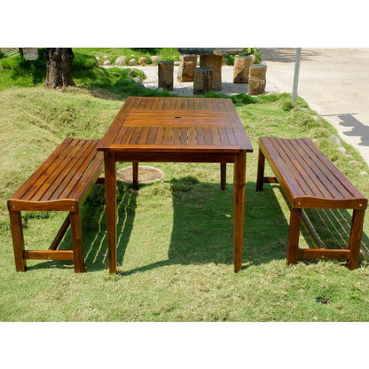 Set da pranzo da giardino Highland in acacia, 3 pezzi