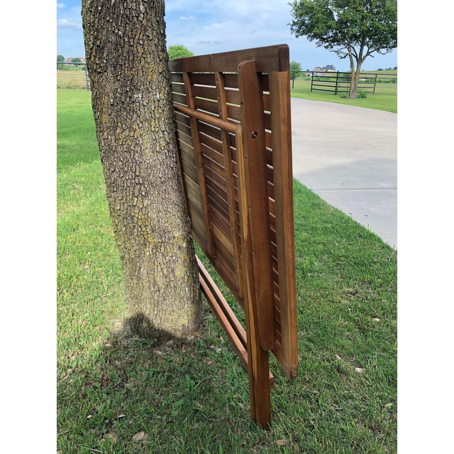 Set da pranzo da patio in acacia da 5 pezzi International Caravan Royal Fiji