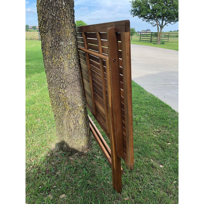 Set da pranzo da patio in acacia da 5 pezzi International Caravan Royal Fiji