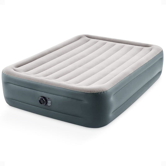 Materasso gonfiabile Intex Dura Beam Essential Rest Queen con pompa integrata