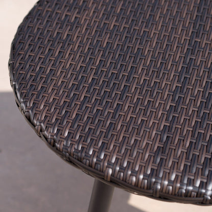 Set da esterno Iona, 3 pezzi, in vimini rotondo con cuscini, di Christopher Knight Home